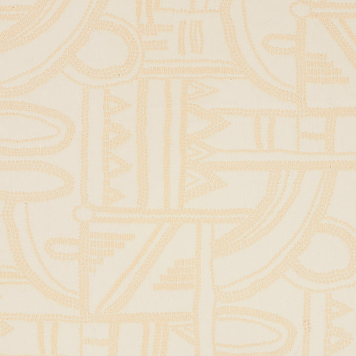 Nadia Matelasse Ivory 71920 by Schumacher Designer Fabric Caravanne 100% Cotton - Horizontal: 26.5 and Vertical: 24.5 52.5 - Swanky Fabrics -