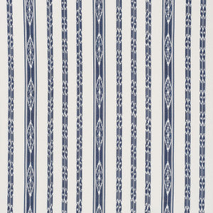 Mariam Ikat Navy 71980 by Schumacher Designer Fabric