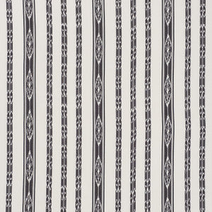 Mariam Ikat Black 71982 by Schumacher Designer Fabric