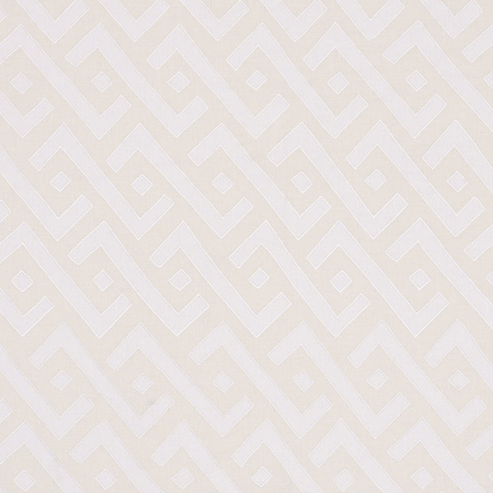 Safari Ivory 72041 by Schumacher Designer Fabric Miles-Redd 96% Linen, 4% Viscose - Horizontal: 26 and Vertical: 11.5 52 - Swanky Fabrics -