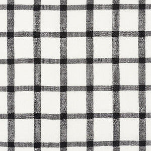 Pauline Check Casement Blackwork 72070 by Schumacher Designer Fabric