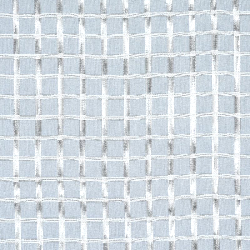 Pauline Check Casement Chambray 72074 by Schumacher Designer Fabric RHAPSODY IN BLUE LINEN 100% INDIA </p><p>Repeat: Horizontal: 2" (5CM" and Vertical: 2" (5CM) 54 - Swanky Fabrics -