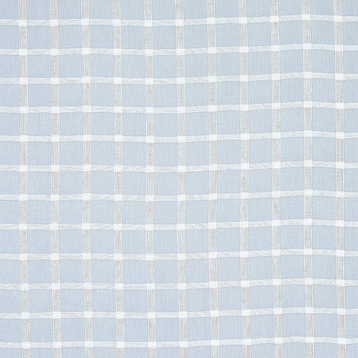 Pauline Check Casement Chambray 72074 by Schumacher Designer Fabric RHAPSODY IN BLUE LINEN 100% INDIA </p><p>Repeat: Horizontal: 2" (5CM" and Vertical: 2" (5CM) 54 - Swanky Fabrics -