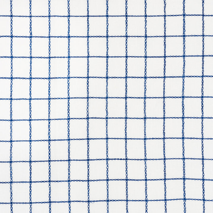 Agnes Sheer Navy 72080 by Schumacher Designer Fabric Vogue-Living 100% Linen - Horizontal: 1.25 and Vertical: 1.25 55 - Swanky Fabrics -