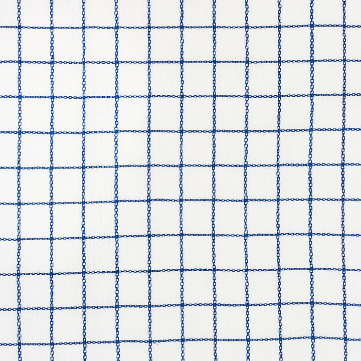 Agnes Sheer Navy 72080 by Schumacher Designer Fabric VOGUE LIVING See Sample INDIA - </p><p>Repeat: Horizontal: 1 1/4" (3CM) and Vertical: 1 1/4" (3CM) 55" (140CM) - Swanky Fabrics -