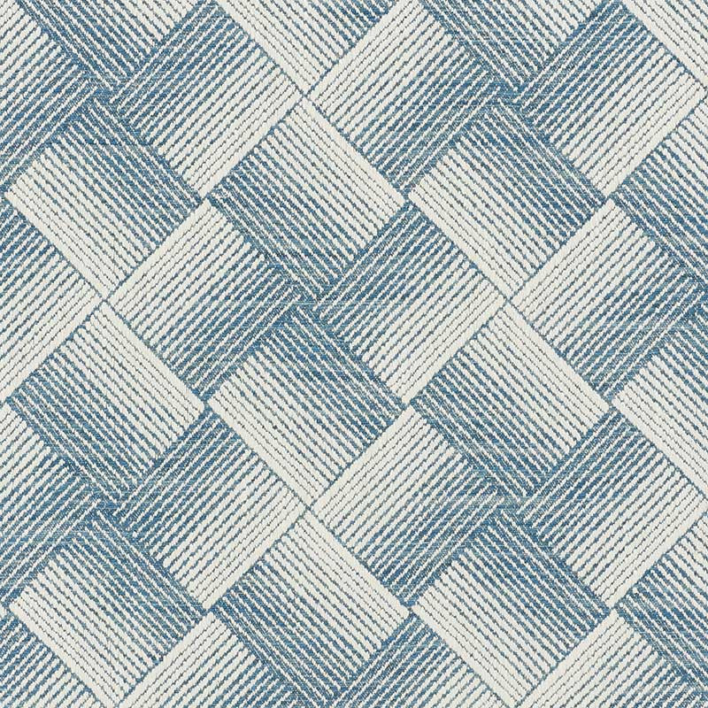 Ashberg Blue 72142 by Schumacher Designer Fabric Essentials-Midscale-Upholstery-Fabrics 46% Viscose, 23% Linen, 19% Cotton, 12% Polyester Martindale 21,000 Horizontal: 6.75 and Vertical: 7 55 - Swanky Fabrics -