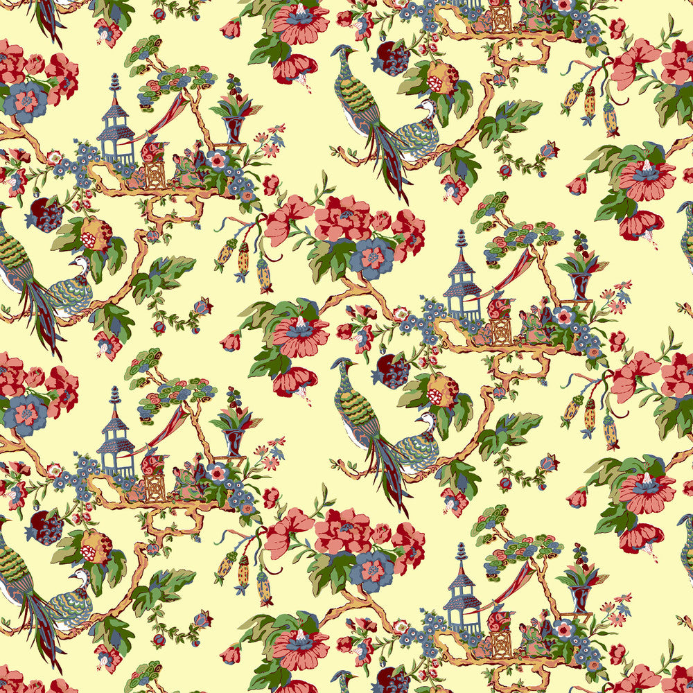 7224-3 Oriental Sage by Bassett Mcnab Designer Fabric BASSETT MCNAB PRINTS 63%COT 37%LIN USA </p><p>Repeat: 25.25 54 in - Swanky Fabrics -