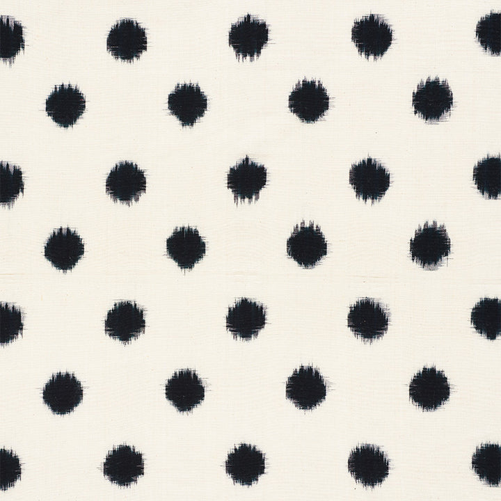 Sakuru Ikat Black 72342 by Schumacher Designer Fabric Mingei 100% Cotton - Horizontal: 5.125 and Vertical: 6 45 - Swanky Fabrics -