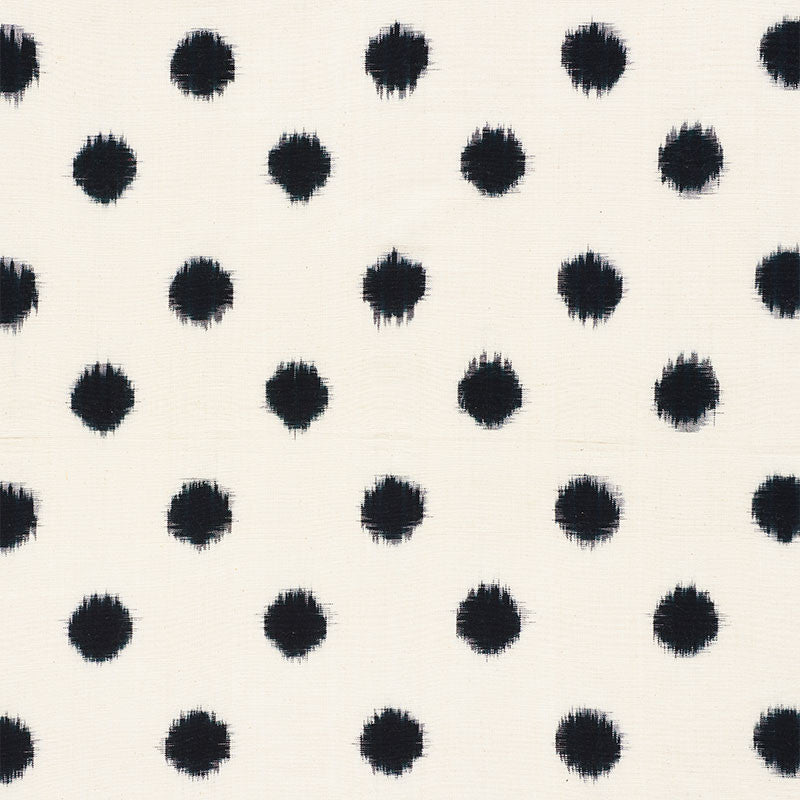 Sakuru Ikat Black 72342 by Schumacher Designer Fabric MINGEI COTTON 100% INDIA </p><p>Repeat: Horizontal: 5 1/8" (13CM) and Vertical: 6" (15CM) 45 - Swanky Fabrics -