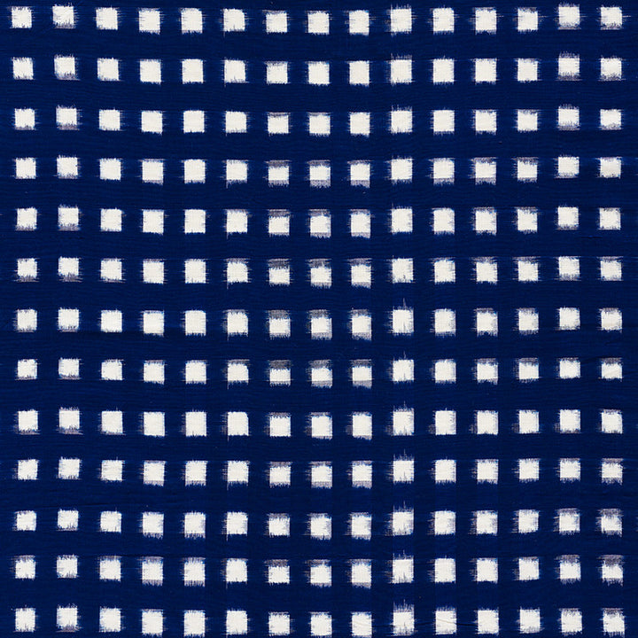 Heiho Ikat Indigo 72350 by Schumacher Designer Fabric Mingei 100% Cotton - Horizontal: 1.5 and Vertical: 1.75 43.5 - Swanky Fabrics -