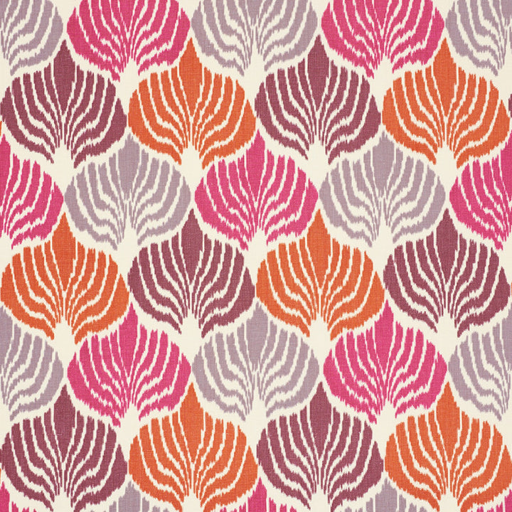 Kimono Ikat Berry 72590 by Schumacher Designer Fabric Ikat-Collection 56% Linen, 44% Cotton - Horizontal: 18.75 and Vertical: 25.25 56 - Swanky Fabrics -