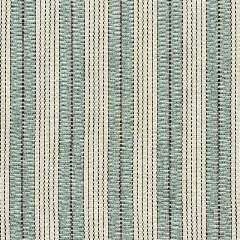 Horst Stripe Sky 72603 by Schumacher Designer Fabric NEW TRADITIONAL II See Sample ITALY - </p><p>Repeat: Horizontal: 4 1/4" (11CM) and Vertical: - 55" (140CM) - Swanky Fabrics -