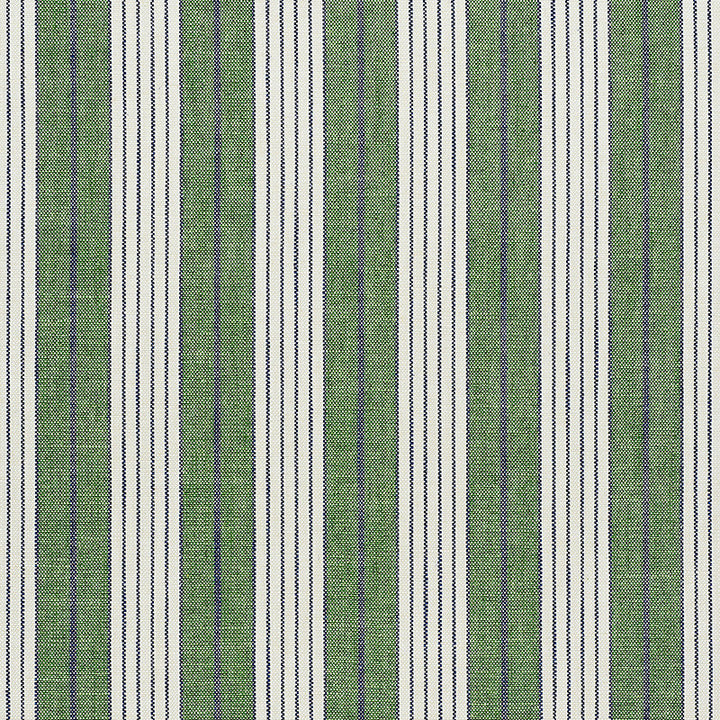 Horst Stripe Green 72605 by Schumacher Designer Fabric VOGUE LIVING VISCOSE 45% COTTON 23% ITALY MARTINDALE 35,000 </p><p>Repeat: Horizontal: 4 1/4" (11CM) and Vertical: 55 - Swanky Fabrics -