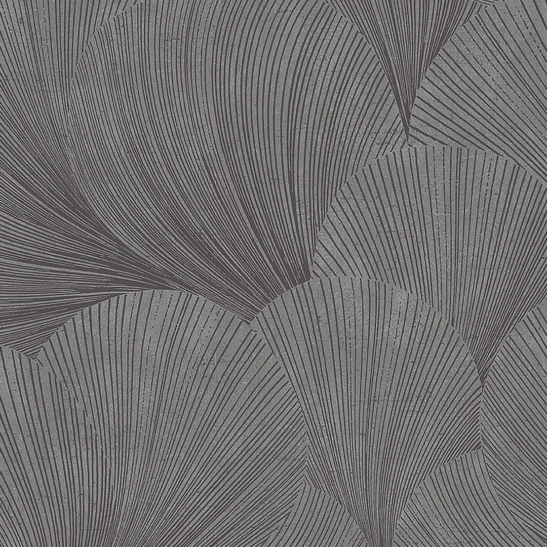 Mirage Charcoal 7262 by Schumacher Designer Wallcovering