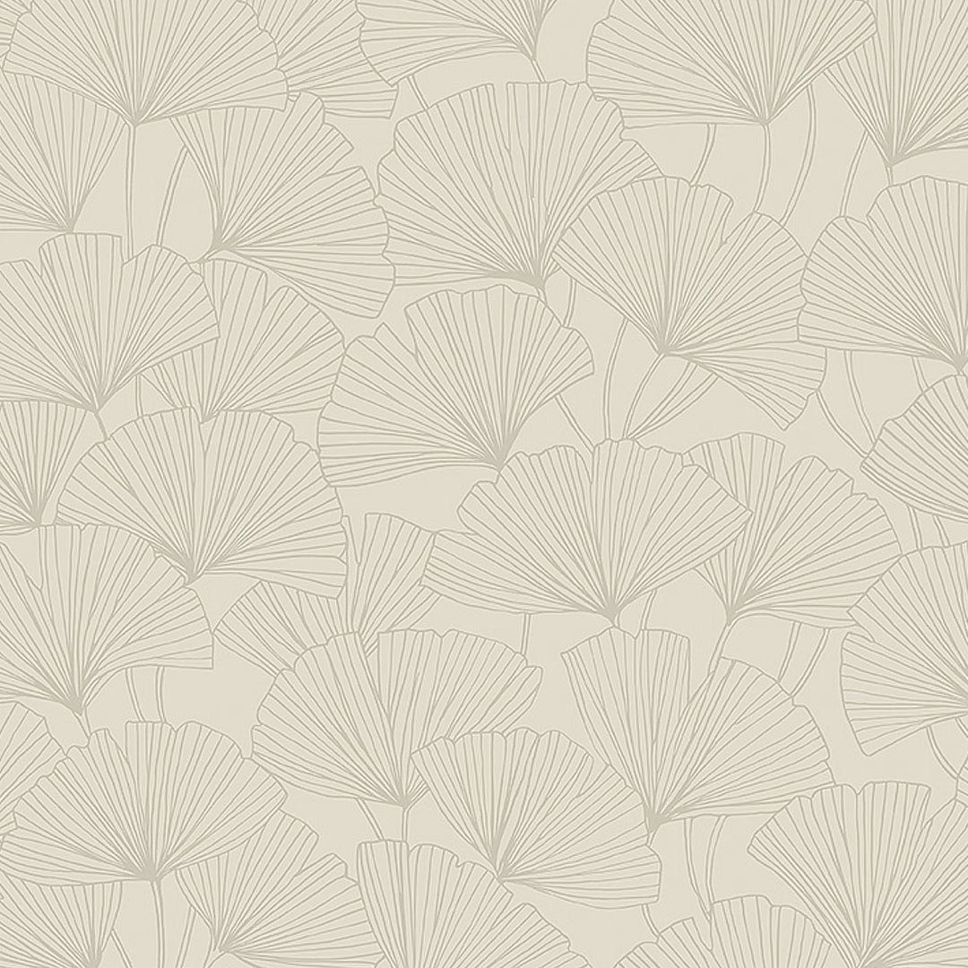 Ginkgo Stone 7267 by Schumacher Designer Wallcovering