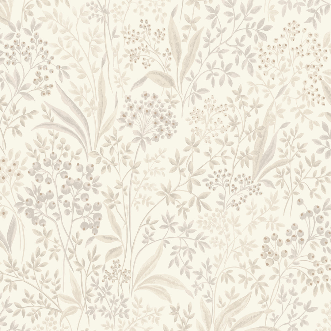 Nocturne Stone And Gold 7269 by Schumacher Designer Wallcovering
