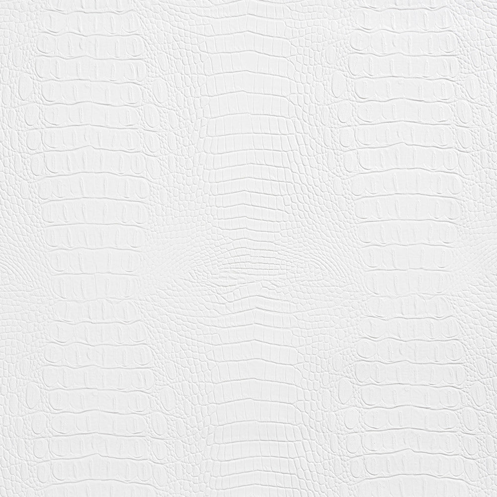 7278 White by Charlotte Designer Fabric Exotics 100% Virgin Vinyl, 34oz. Asia Exceeds 200,000 Wyzenbeek Rubs (Heavy Duty) Horizontal: 10.5" x Vertical: 10.5" 54 Inches - Swanky Fabrics -