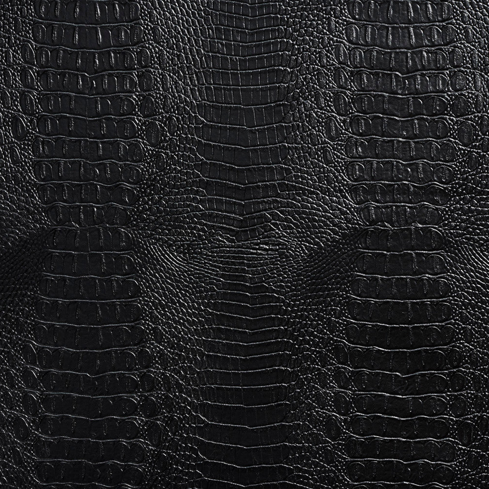 7279 Black by Charlotte Designer Fabric Exotics 100% Virgin Vinyl, 34oz. Asia Exceeds 200,000 Wyzenbeek Rubs (Heavy Duty) Horizontal: 10.5" x Vertical: 10.5" 54 Inches - Swanky Fabrics -