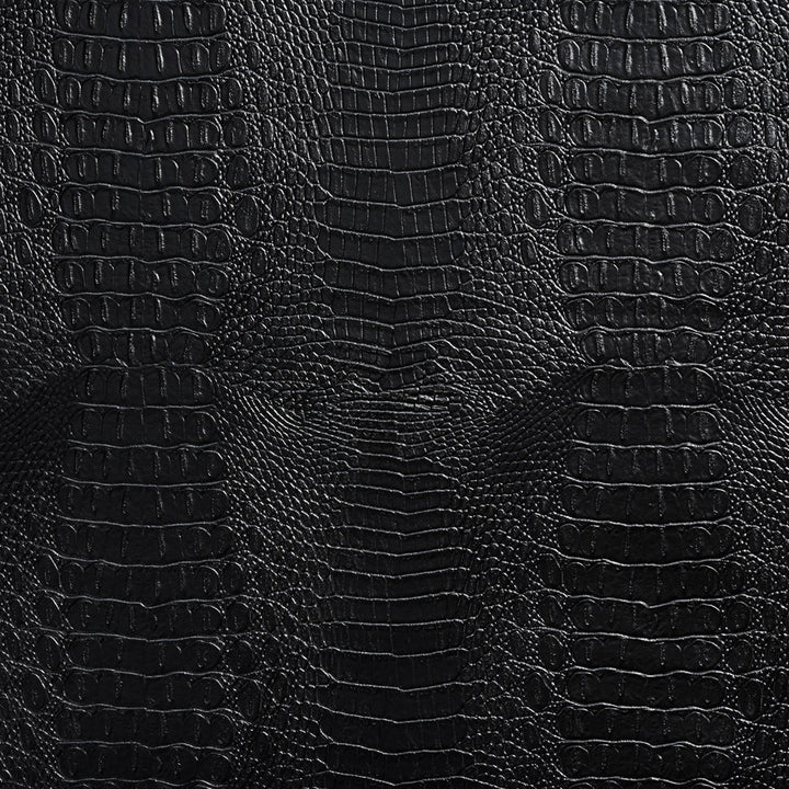 7279 Black by Charlotte Designer Fabric Exotics 100% Virgin Vinyl, 34oz. Asia Exceeds 200,000 Wyzenbeek Rubs (Heavy Duty) Horizontal: 10.5" x Vertical: 10.5" 54 Inches - Swanky Fabrics -