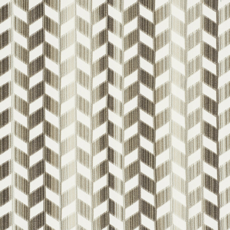 Chevron Strie Velvet Stone 72810 by Schumacher Designer Fabric Cut-Patterned-Velvets 55% Polyester, 45% Cotton Martindale 60,000 Horizontal: 26.5 and Vertical: 2.25 53.5 - Swanky Fabrics -