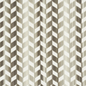 Chevron Strie Velvet Stone 72810 by Schumacher Designer Fabric