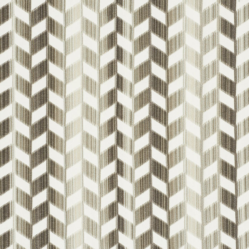 Chevron Strie Velvet Stone 72810 by Schumacher Designer Fabric CUT & PATTERNED VELVETS POLYESTER 55% COTTON 45% INDIA MARTINDALE 60,000 </p><p>Repeat: Horizontal: 26 1/2" (67CM) and Vertical: 2 1/4" (6CM) 53.5 - Swanky Fabrics -