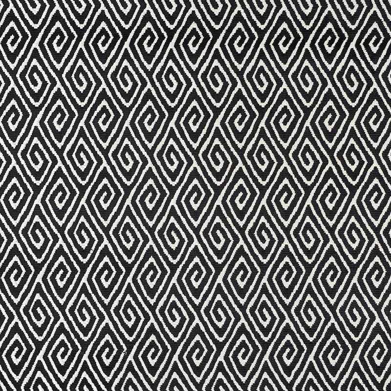 Diamante Velvet Onyx 72831 by Schumacher Designer Fabric Cut-Patterned-Velvets 71% Viscose, 29% Cotton Wyzenbeek 35,000 Horizontal: 1.75 and Vertical: 3 54 - Swanky Fabrics -