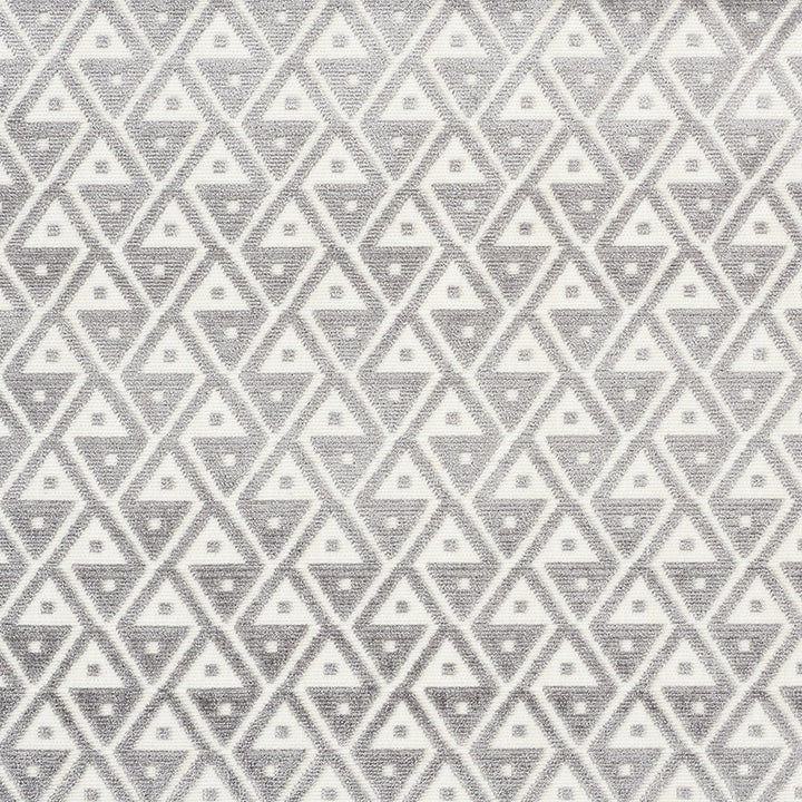 Hoffmann Velvet Silver 72991 by Schumacher Designer Fabric Cut-Patterned-Velvets 56% Viscose, 44% Cotton Martindale 60,000 Horizontal: 2 and Vertical: 2 54 - Swanky Fabrics -