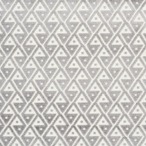 Hoffmann Velvet Silver 72991 by Schumacher Designer Fabric