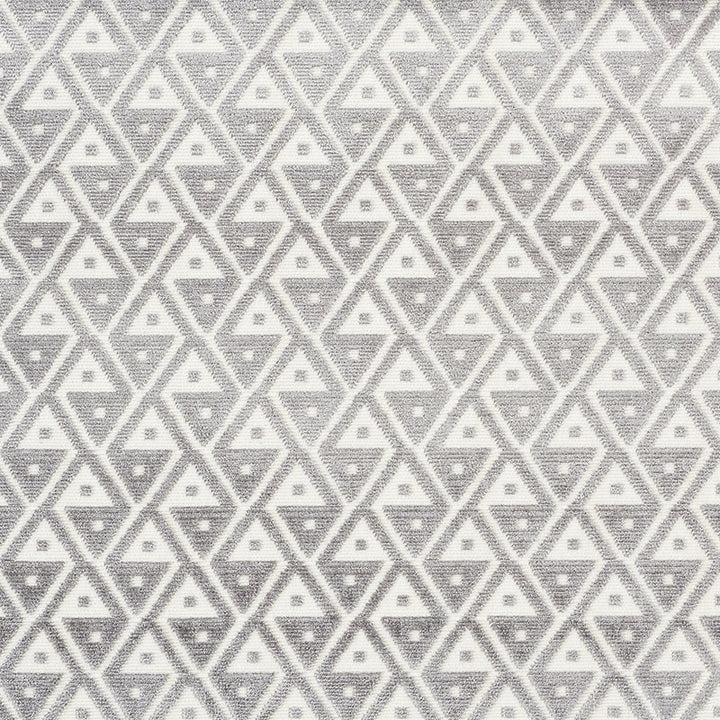Hoffmann Velvet Silver 72991 by Schumacher Designer Fabric CUT & PATTERNED VELVETS See Sample INDIA MEDIUM DUTY </p><p>Repeat: Horizontal: 2" (5CM) and Vertical: 2" (5CM) 54" (137CM) - Swanky Fabrics -