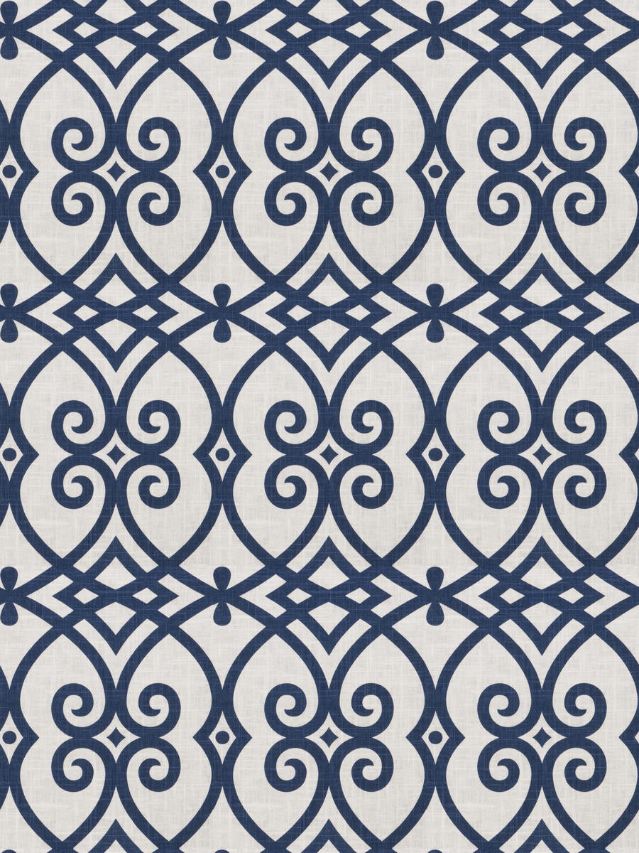 Fabricut Fabric 03548 Navy 9 Yards
