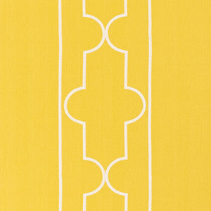 Limitless Lattice Yellow 73072 by Schumacher Designer Fabric