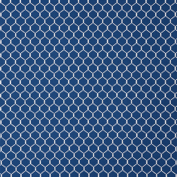 Fishnet Marine 73093 by Schumacher Designer Fabric STEP LIVELY COTTON 100% INDIA MARTINDALE 18,000 </p><p>Repeat: Horizontal: 5/8" (2CM) and Vertical: 1" (3CM) 57.5 - Swanky Fabrics -