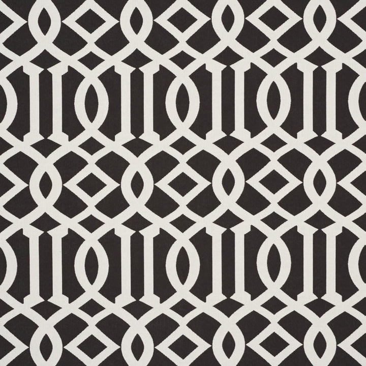Imperial Trellis Indoor/Outdoor Black 73162 by Schumacher Designer Fabric INDOOR/OUTDOOR II: PRINTS & WOVENS POLYESTER 100% UNITED STATES OF AMERICA WYZENBEEK 30,000 </p><p>Repeat: Horizontal: 7" (18CM) and Vertical: 12 1/4" (31CM) 54.75 - Swanky Fabrics -