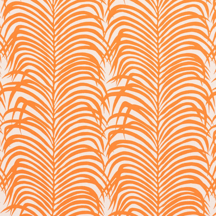 Zebra Palm Indoor/Outdoor Orange 73172 by Schumacher Fabric Schumacher Fabric Zebra Palm Indoor/Outdoor Orange 73172Fabric POLYESTER 100% UNITED STATES OF AMERICA </p><p>Repeat: H: HORZ. 13 3/4" (35CM), V: VERT. 17 1/2" (44CM) 54.5 - Fabric Carolina -
