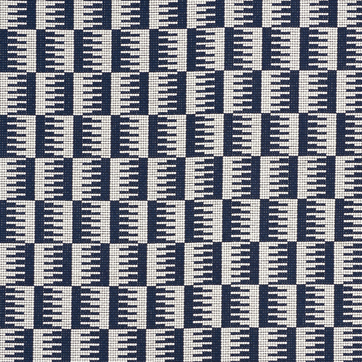 Dovetail Navy 73320 by Schumacher Designer Fabric Indooroutdoor-Ii-Prints-Wovens 100% Dralon Martindale 50,000 Horizontal: 1.5 and Vertical: 3.25 57 - Swanky Fabrics -