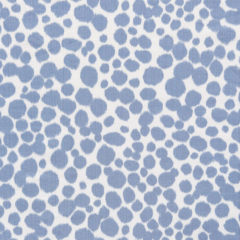 Zoe Blue 73410 by Schumacher Designer Fabric Happy-Together 80% Linen, 20% Polyester - Horizontal: 36.25 and Vertical: 14.5 60 - Swanky Fabrics -