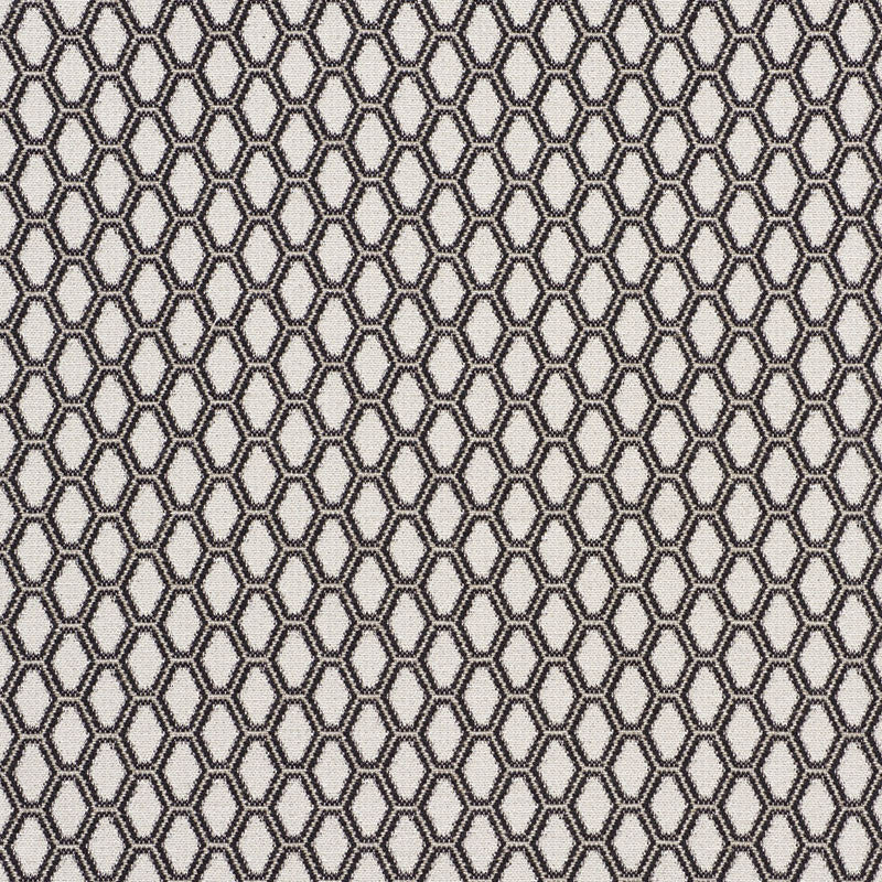 Beehive Graphite 73422 by Schumacher Designer Fabric HAPPY TOGETHER COTTON 72% VISCOSE 19% ITALY MARTINDALE 23,000 </p><p>Repeat: Horizontal: 1 1/2" (4CM) and Vertical: 1 1/2" (4CM) 54.5 - Swanky Fabrics -