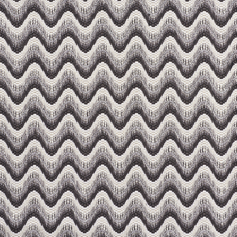 Bargello Wave Graphite 73441 by Schumacher Designer Fabric Happy-Together 49% Cotton, 30% Viscose, 15% Linen, 6% Polyester Martindale 26,000 Horizontal: 2.25 and Vertical: 1.75 55.5 - Swanky Fabrics -