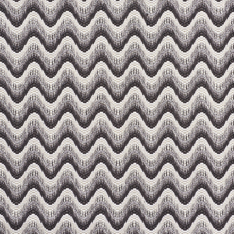 Bargello Wave Graphite 73441 by Schumacher Designer Fabric HAPPY TOGETHER See Sample ITALY - </p><p>Repeat: Horizontal: 2 1/4" (6CM) and Vertical: 1 3/4" (4CM) 55 1/2" (141CM) - Swanky Fabrics -