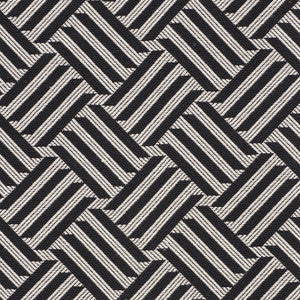 Cross Hatch Black 73451 by Schumacher Designer Fabric
