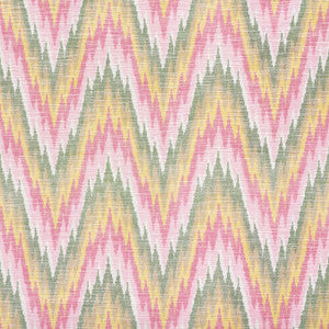 Ibiza Flamestitch Spring 73461 by Schumacher Designer Fabric
