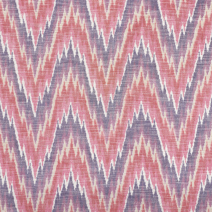 Ibiza Flamestitch Berry 73462 by Schumacher Fabric Schumacher Fabric Ibiza Flamestitch Berry 73462Fabric COTTON 100% INDIA </p><p>Repeat: H: HORZ. 8 3/4" (22CM) , V: VERT. 8" (20CM) 53 - Fabric Carolina -