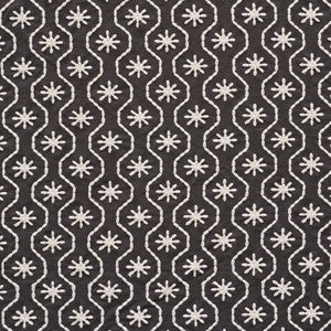 Gigi Embroidery Graphite 73493 by Schumacher Designer Fabric