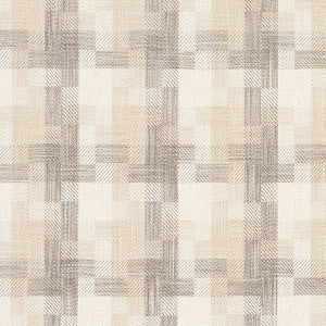 Boro Plaid Natural 73742 by Schumacher Designer Fabric