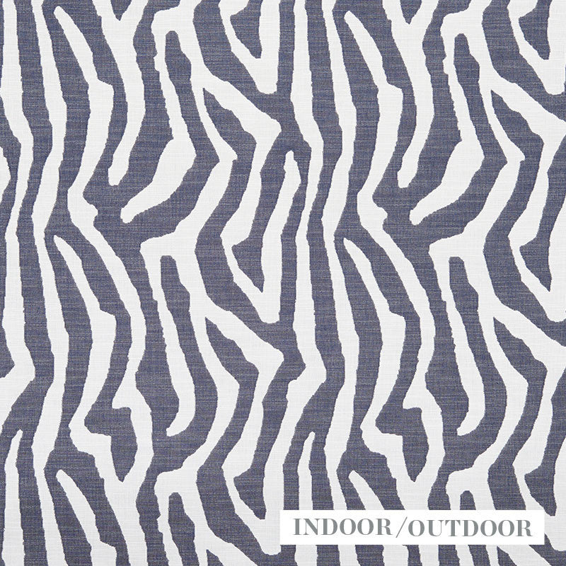 Amanzi Navy 73782 by Schumacher Designer Fabric INDOOR OUTDOOR WOVENS See Sample MEXICO - </p><p>Repeat: Horizontal: 13 1/2" (34CM) and Vertical: 21" (53CM) 56" (142CM) - Swanky Fabrics -