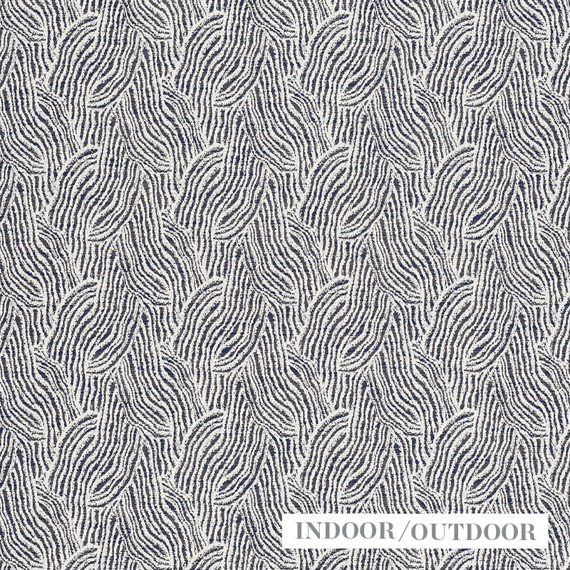 Strata Indigo 73832 by Schumacher Designer Fabric Indoor-Outdoor-Wovens 97% Acrylic, 3% Polyamid Martindale 30,000 Horizontal: 6.75 and Vertical: 7 54 - Swanky Fabrics -