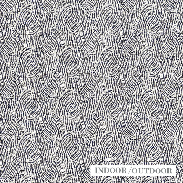 Strata Indigo 73832 by Schumacher Designer Fabric INDOOR OUTDOOR WOVENS See Sample FRANCE - </p><p>Repeat: Horizontal: 6 3/4" (17CM) and Vertical: 7" (18CM) 54" (137CM) - Swanky Fabrics -