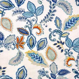 Dahlia Blue Mix by Europatex Designer Fabric