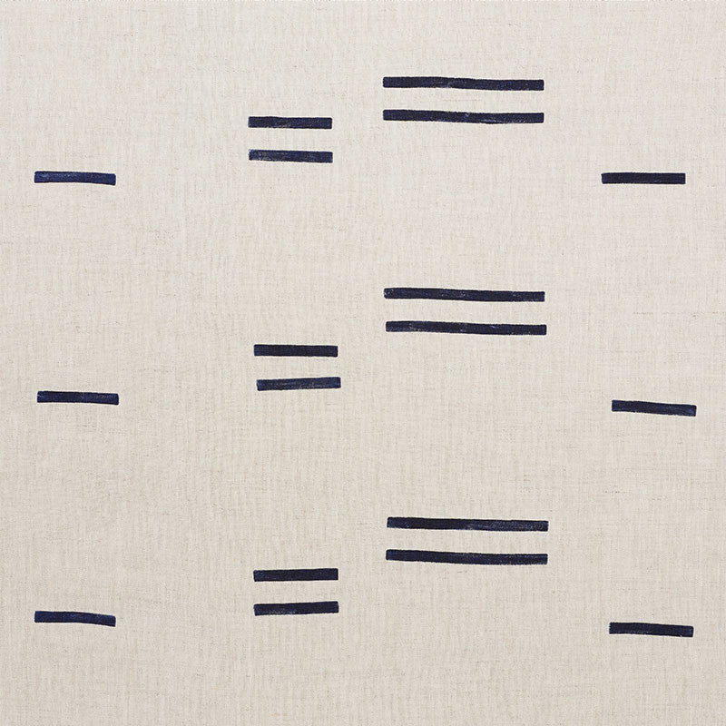 Oaxaca Navy 74000 by Schumacher Designer Fabric CAROLINE Z HURLEY LINEN 100% UNITED STATES OF AMERICA </p><p>Repeat: Horizontal: 18" (45CM) and Vertical: 18" (45CM) 54 - Swanky Fabrics -